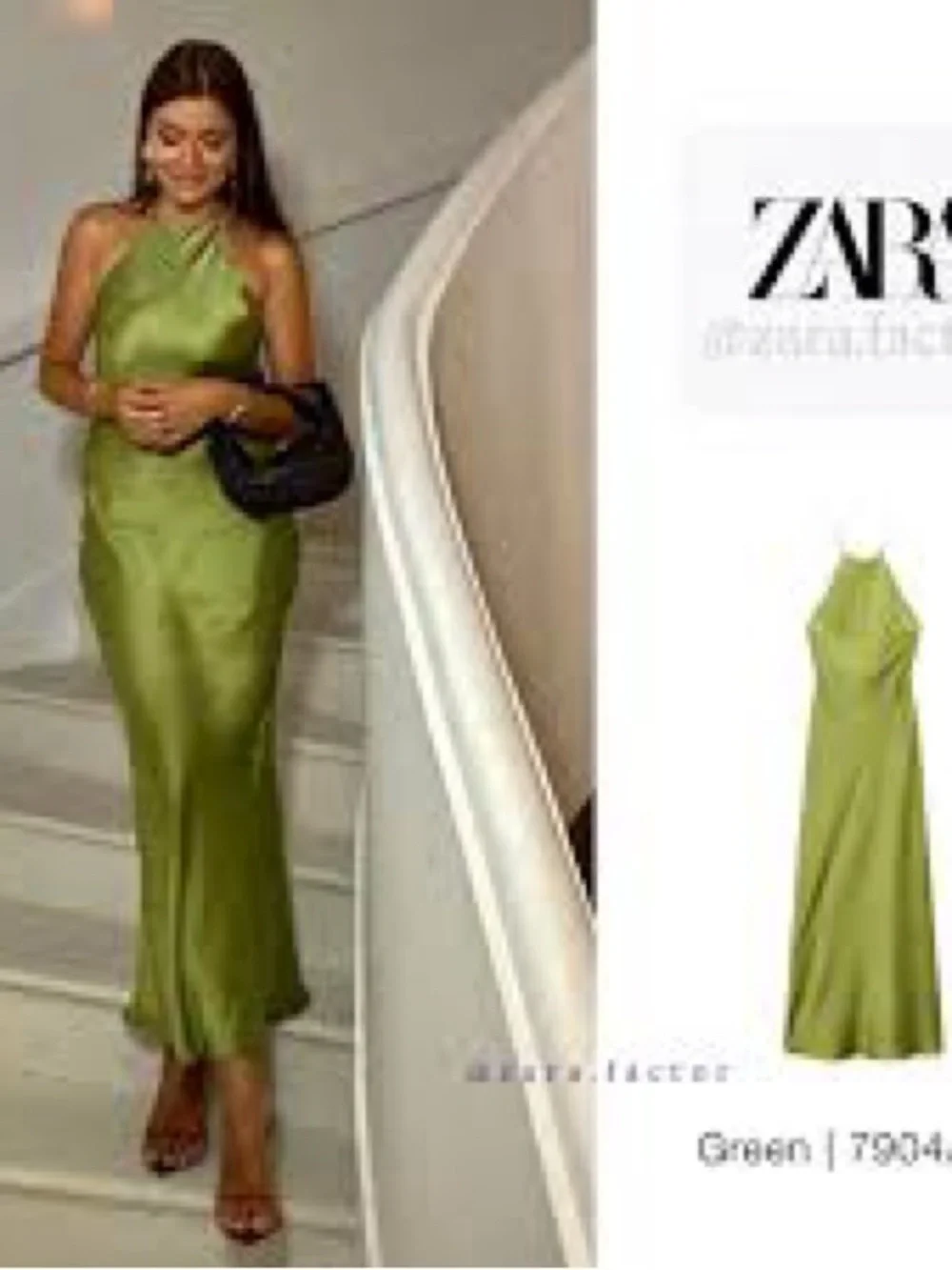 ZARA Satin Slip Dress with Spaghetti Straps NWT M - Picture 2 of 16
